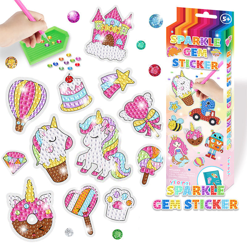 Creative Diamond Mosaic Sticker Set