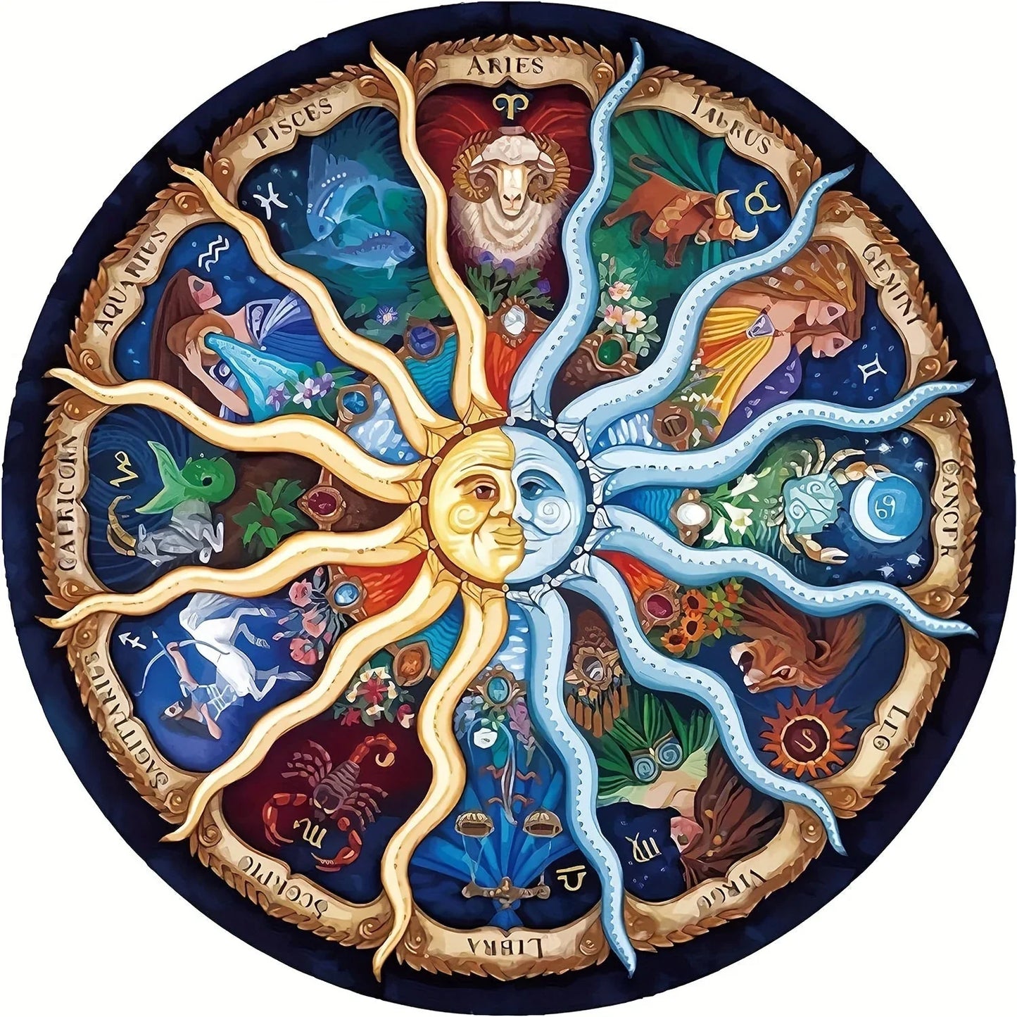1000 - Piece Round Astrology Puzzle