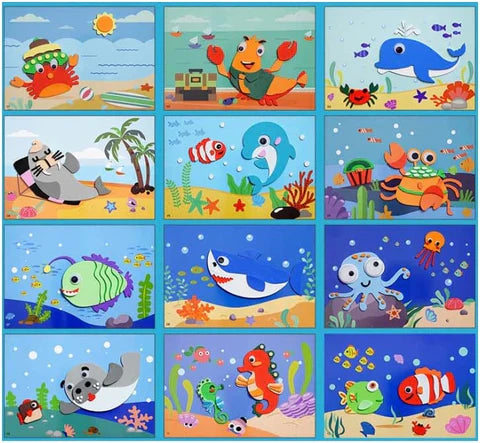 3d Foam Puzzle with Stickers