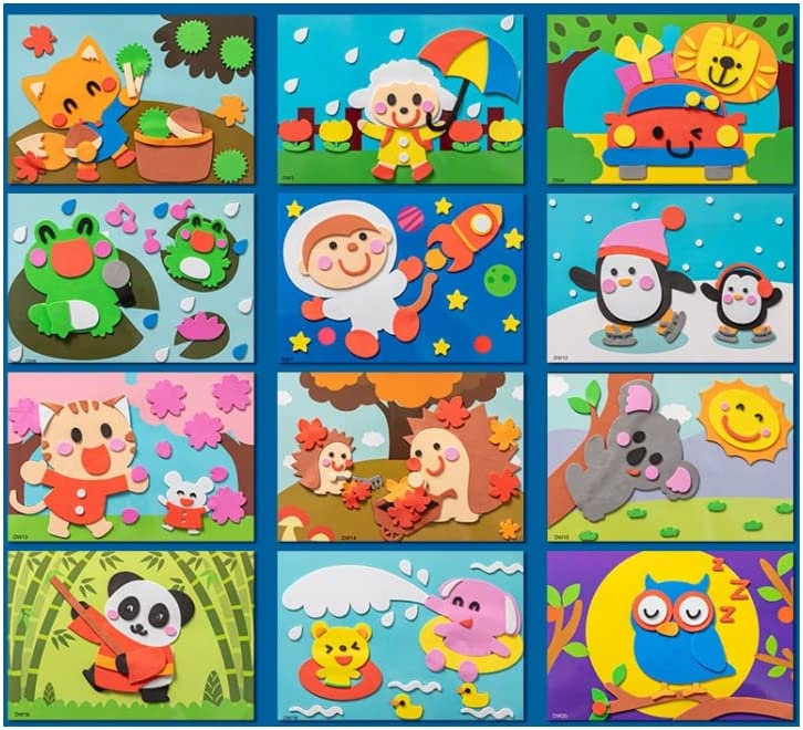 3d Foam Puzzle with Stickers