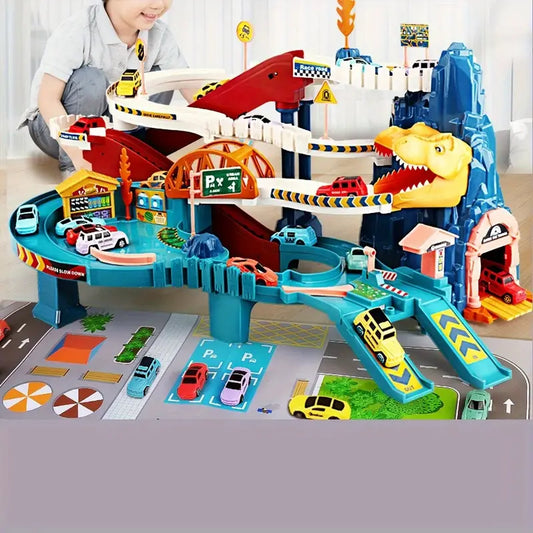 Dinosaur Mountain Road Playset with Vehicle