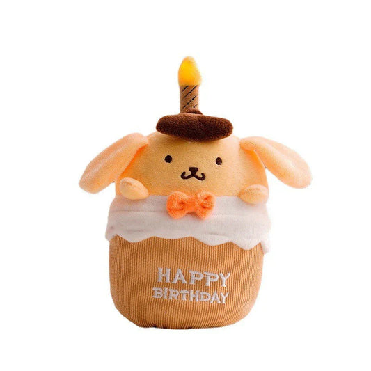 Musical Birthday Cake Cuddly Toy with Light and Music