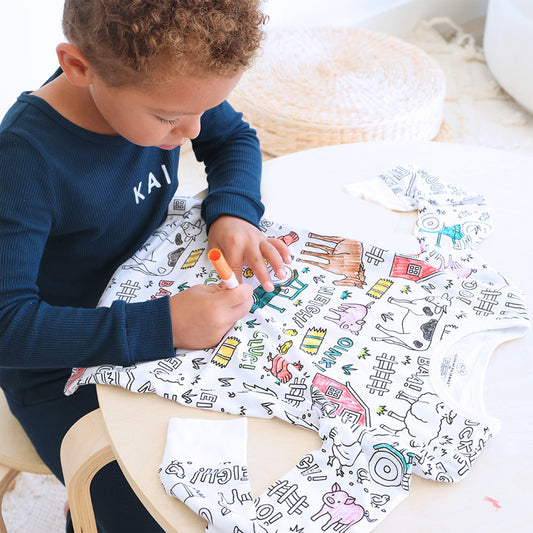 Creative Children's Pyjams To Colour In Yourself